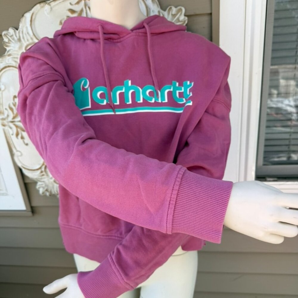 Carhartt Women’s Pink Hoodie TENCEL Fiber Series Loose Fit - Size Medium